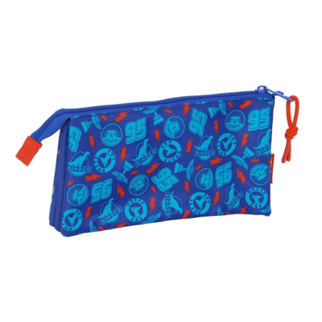 Trousse Cars 3 compartiments zippés bleu 0,6L 220x30x120mm