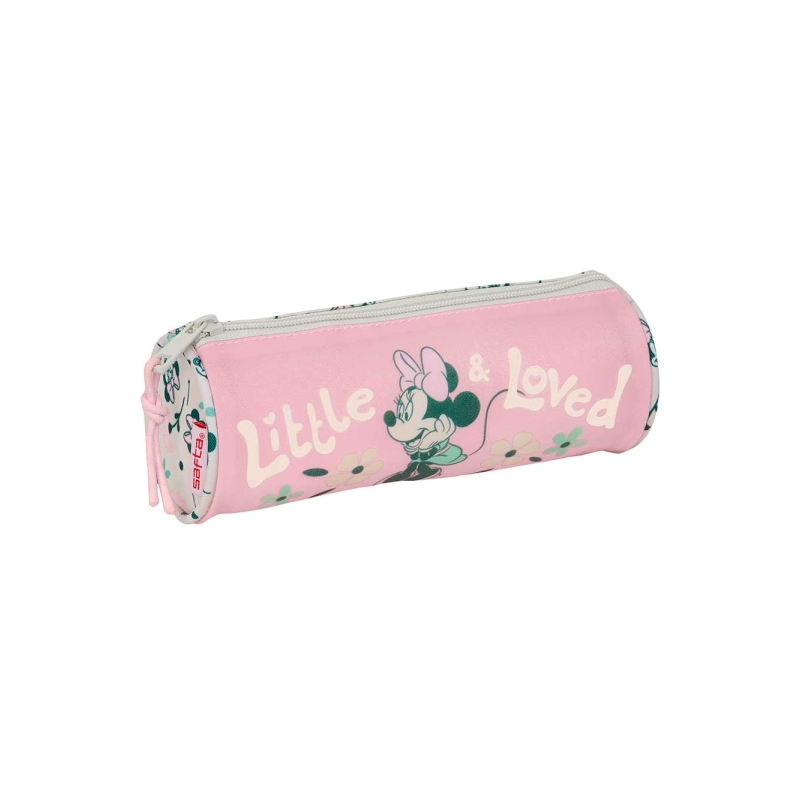 Trousse à crayons Minnie Mouse Safta rose pastel 1L 20x7x7 cm
