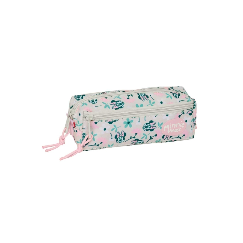 Trousse Minnie Mouse 3 compartiments menthe rose pastel 0,98L Trousse Minnie Mouse 3 compartiments menthe rose pastel 0,98L