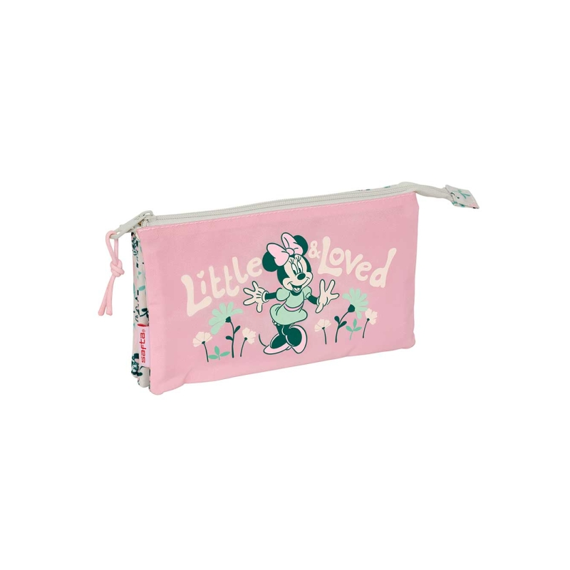 Trousse à crayons Minnie Mouse Safta rose pastel 0,60L
