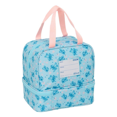 Sac à lunch Stitch Ohana 6L bleu clair 200x150x200 mm