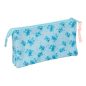 Trousse Safta Stitch Ohana 3 compartiments bleu clair 0,6L Trousse Safta Stitch Ohana 3 compartiments bleu clair 0,6L