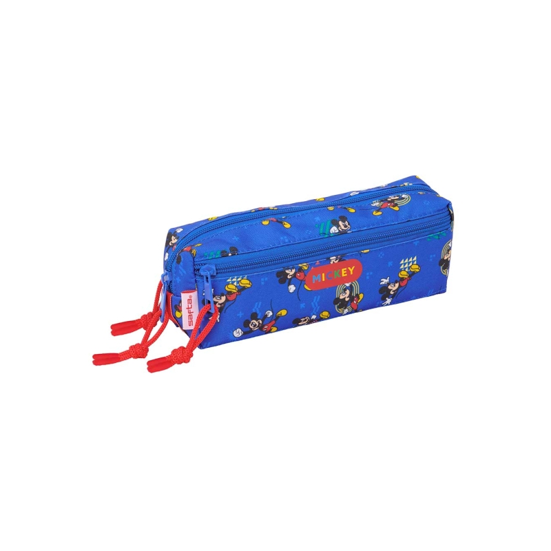 Trousse Mickey Mouse 3 compartiments Safta bleue 0,98L Trousse Mickey Mouse 3 compartiments Safta bleue 0,98L