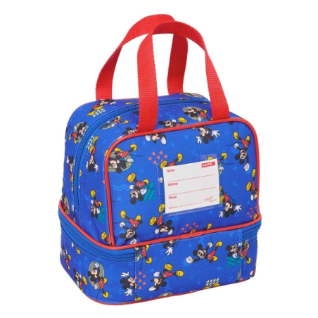 Sac à lunch Mickey Mouse 6L bleu 200x150x200 mm