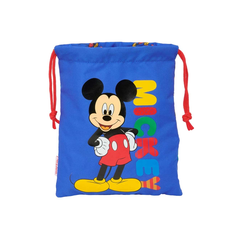 Sac à cordon Mickey Mouse Today mini 1L bleu 200x250mm