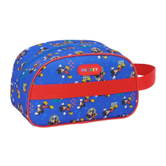 Trousse de toilette Mickey Mouse 5L bleu poignée trolley 26x12 cm