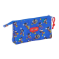 Trousse Mickey Mouse 3 compartiments bleue 0,6L 220x30x120mm Trousse Mickey Mouse 3 compartiments bleue 0,6L 220x30x120mm