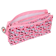 Trousse Hello Kitty rose avec des compartiments