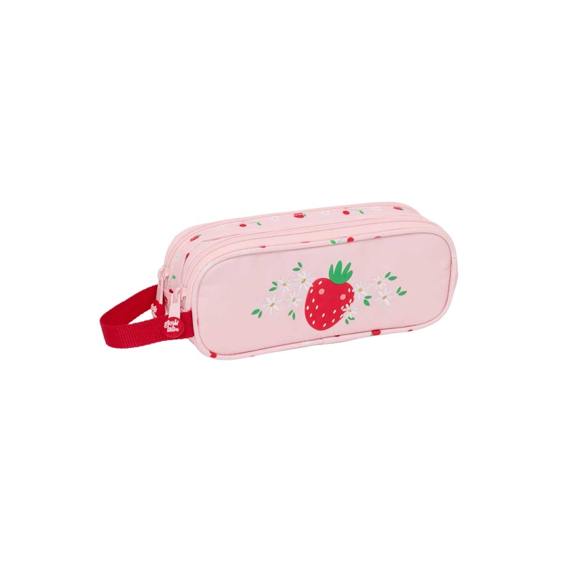 Trousse Glowlab Fruits 2 compartiments rose 210x60x80 mm