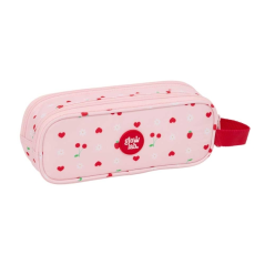Trousse Glowlab Fruits 2 compartiments rose 210x60x80 mm