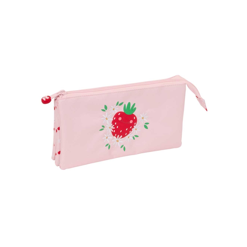 Trousse Safta Glowlab Fruits 3 compartiments rose 0,6L Trousse Safta Glowlab Fruits 3 compartiments rose 0,6L