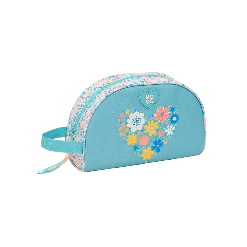 Trousse de toilette Safta Moos Fiori 5L bleu clair