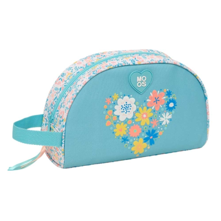 trousse toilette bleu clair poignée