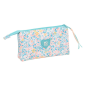 Trousse Safta Moos Fiori 3 compartiments bleu clair 0,6L Trousse Safta Moos Fiori 3 compartiments bleu clair 0,6L