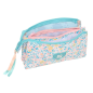 Trousse Safta Moos Fiori 3 compartiments bleu clair 0,6L Trousse Safta Moos Fiori 3 compartiments bleu clair 0,6L