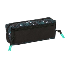 Trousse Minecraft 3 compartiments noir 22x8,5x6 cm