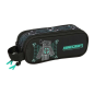 Trousse Minecraft 2 compartiments noir 21x8x6cm