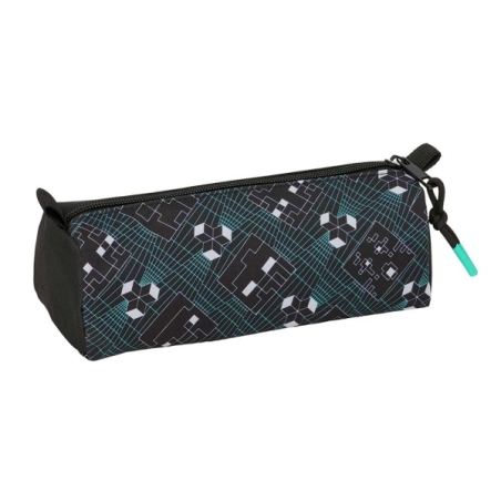 Trousse Minecraft Screen 1 compartiment noir 21x8x7 cm