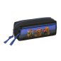 Trousse 3 compartiments Safta Brainrot noir bleu 22x8,5x6 cm