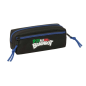 Trousse 3 compartiments Safta Brainrot noir bleu 22x8,5x6 cm