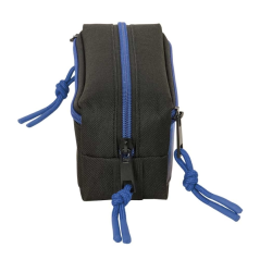 Trousse noire bleue trois compartiments