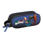 Safta Brainrot Trousse 3D 2 Compartiments Noir Bleu 1L