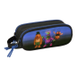 Trousse Safta Brainrot 2 compartiments noir bleu 21x8x6cm