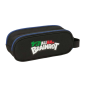 Trousse Safta Brainrot 2 compartiments noir bleu 21x8x6cm
