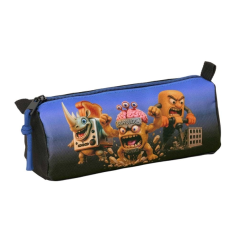 Trousse noire bleue Safta zip