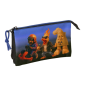 Trousse Safta Brainrot 3 compartiments noir bleu 22x12x3 cm Trousse Safta Brainrot 3 compartiments noir bleu 22x12x3 cm