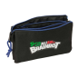 Trousse Safta Brainrot 3 compartiments noir bleu 22x12x3 cm Trousse Safta Brainrot 3 compartiments noir bleu 22x12x3 cm