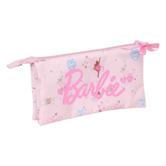 Trousse Barbie Ballet 3 compartiments rose 22x12x3 cm