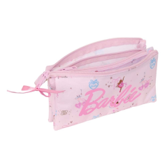 Trousse rose Barbie trois compartiments