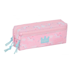 Trousse rose trois compartiments