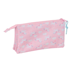 Trousse enfant 3 compartiments Safta Glowlab rose 0,6L