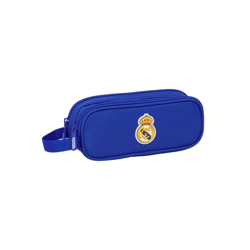 Trousse Real Madrid 2 compartiments bleu 210x60x80 mm Trousse Real Madrid 2 compartiments bleu 210x60x80 mm
