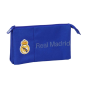 Trousse Real Madrid 3 compartiments bleu 0,6L 220x30x120mm Trousse Real Madrid 3 compartiments bleu 0,6L 220x30x120mm