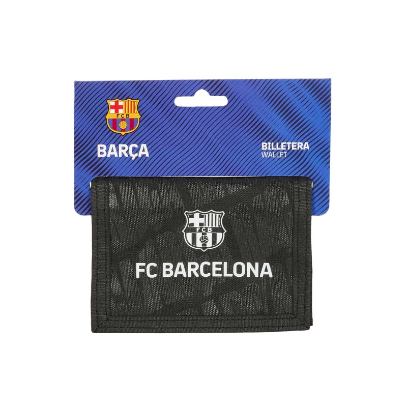 Portefeuille FC Barcelone noir à suspendre 125x10x95 mm Portefeuille FC Barcelone noir à suspendre 125x10x95 mm
