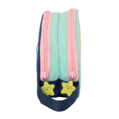 Trousse turquoise deux compartiments