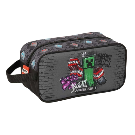 trousse grise Minecraft poignée latérale