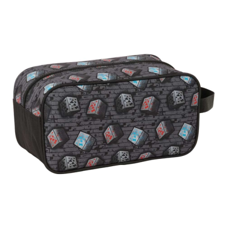 Safta Minecraft Graffiti sac à chaussures 6 L gris 29 x 15 x 14 cm