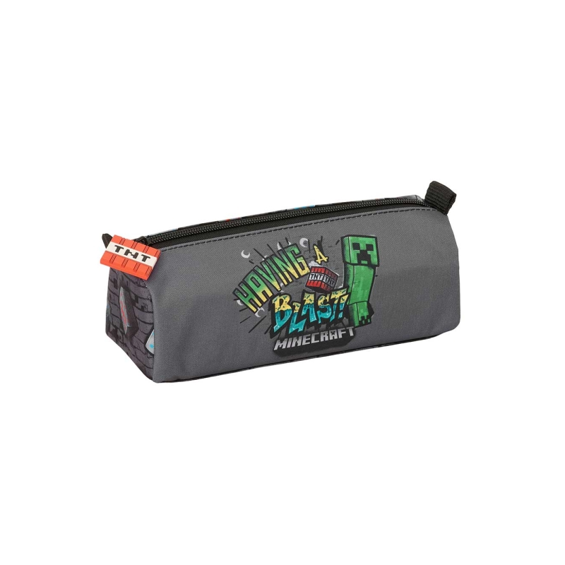 Trousse Minecraft Graffiti 1 compartiment gris 21x8x7 cm Trousse Minecraft Graffiti 1 compartiment gris 21x8x7 cm