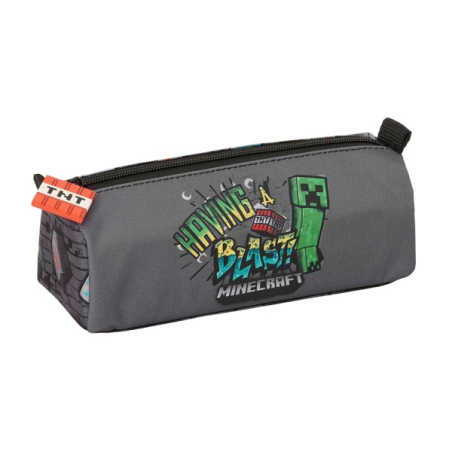 trousse grise Minecraft graffiti Safta