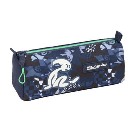 trousse Safta bleu-marine à fermeture éclair