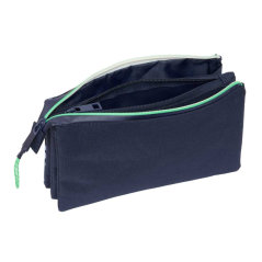 Trousse bleu marine trois compartiments