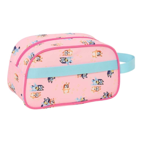 Nécessaire Bluey Dance rose 26x15x12 cm adaptable à chariot