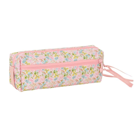 Trousse 3 compartiments zippés Safta VMB rose 0,98L