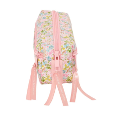 trousse rose trois compartiments zippés