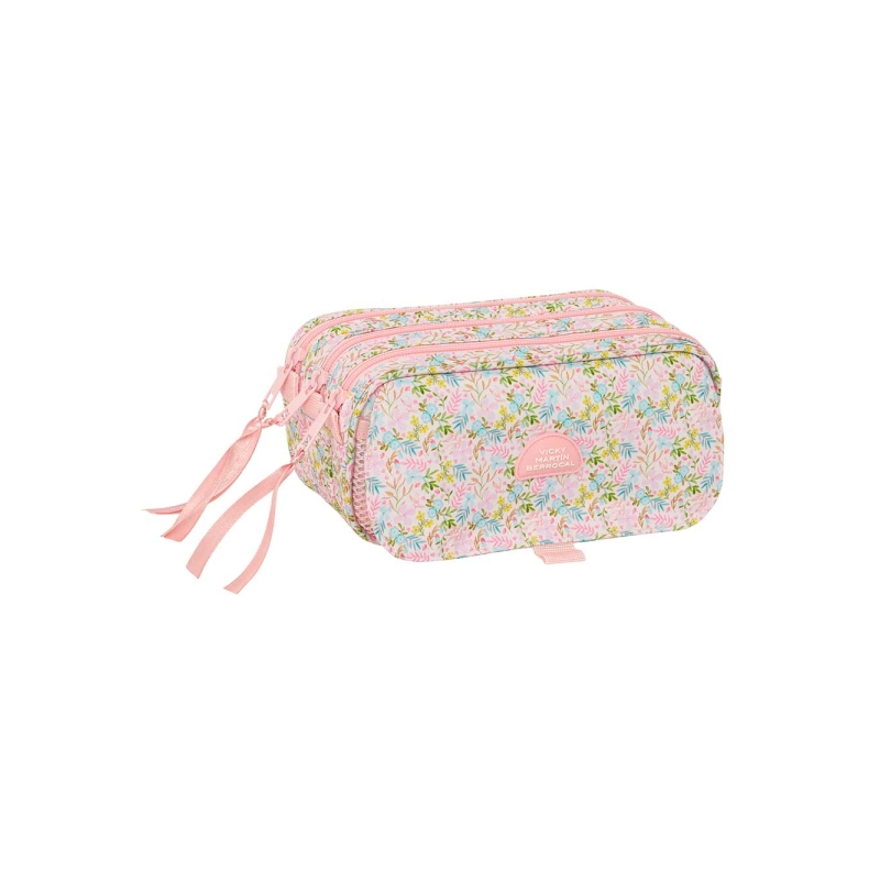 Trousse Safta VMB 3 compartiments rose 1,72L bandoulière
