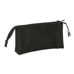 Trousse à 3 compartiments Mickey et ses amis Racing, noir, 22 x 12 x 3 cm